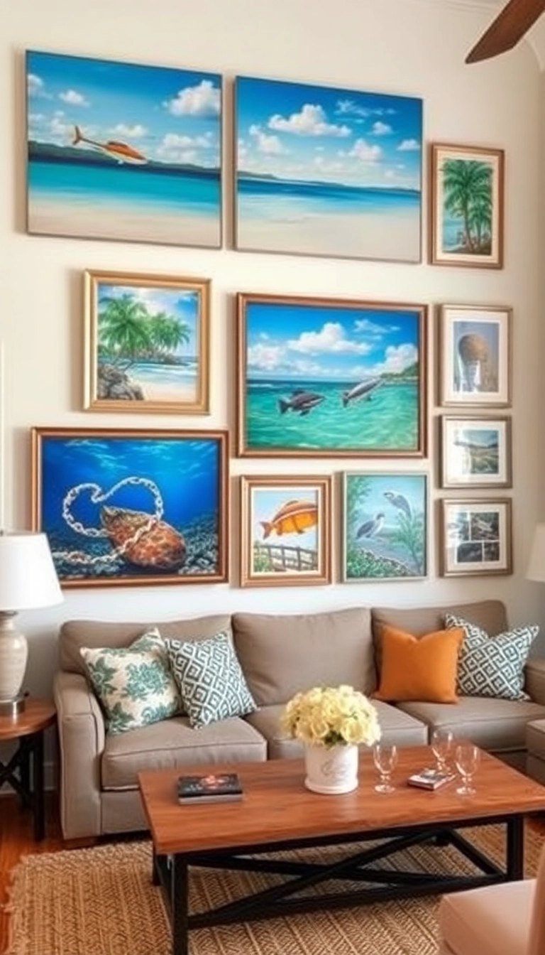 22 Tropical Modern Beach House Ideas That'll Make You Feel Like You're in Paradise! - 9. Tropical Artwork