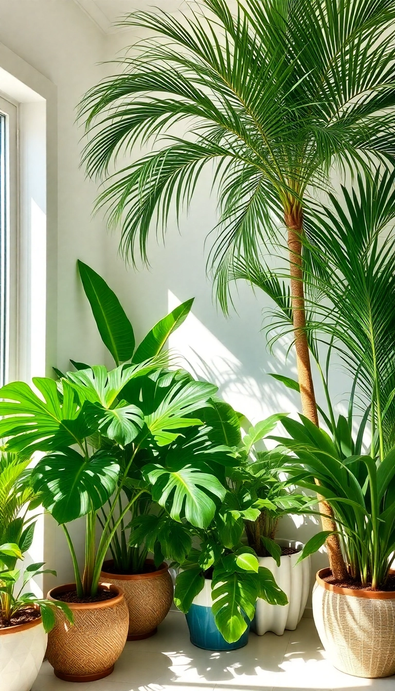 22 Tropical Modern Beach House Ideas That'll Make You Feel Like You're in Paradise! - 6. Lush Indoor Plants