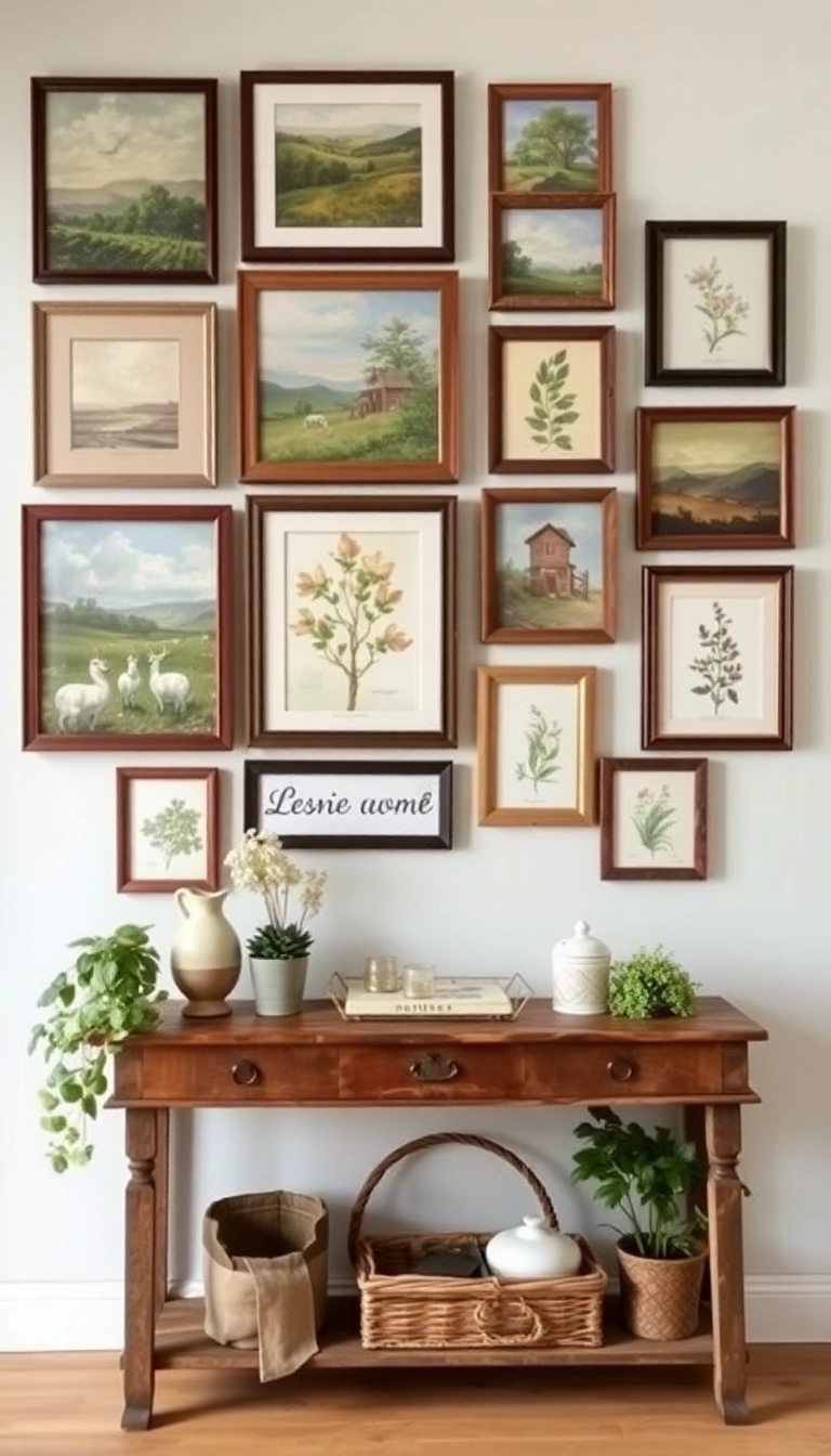 25 Stunning Old Farmhouse Decor Ideas That'll Make You Feel Right at Home! - 6. Farm-Inspired Wall Art