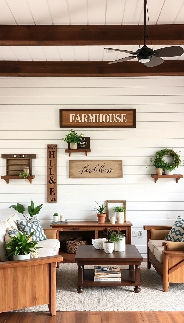 25 Stunning Old Farmhouse Decor Ideas That'll Make You Feel Right at Home! - 10. Shiplap Walls