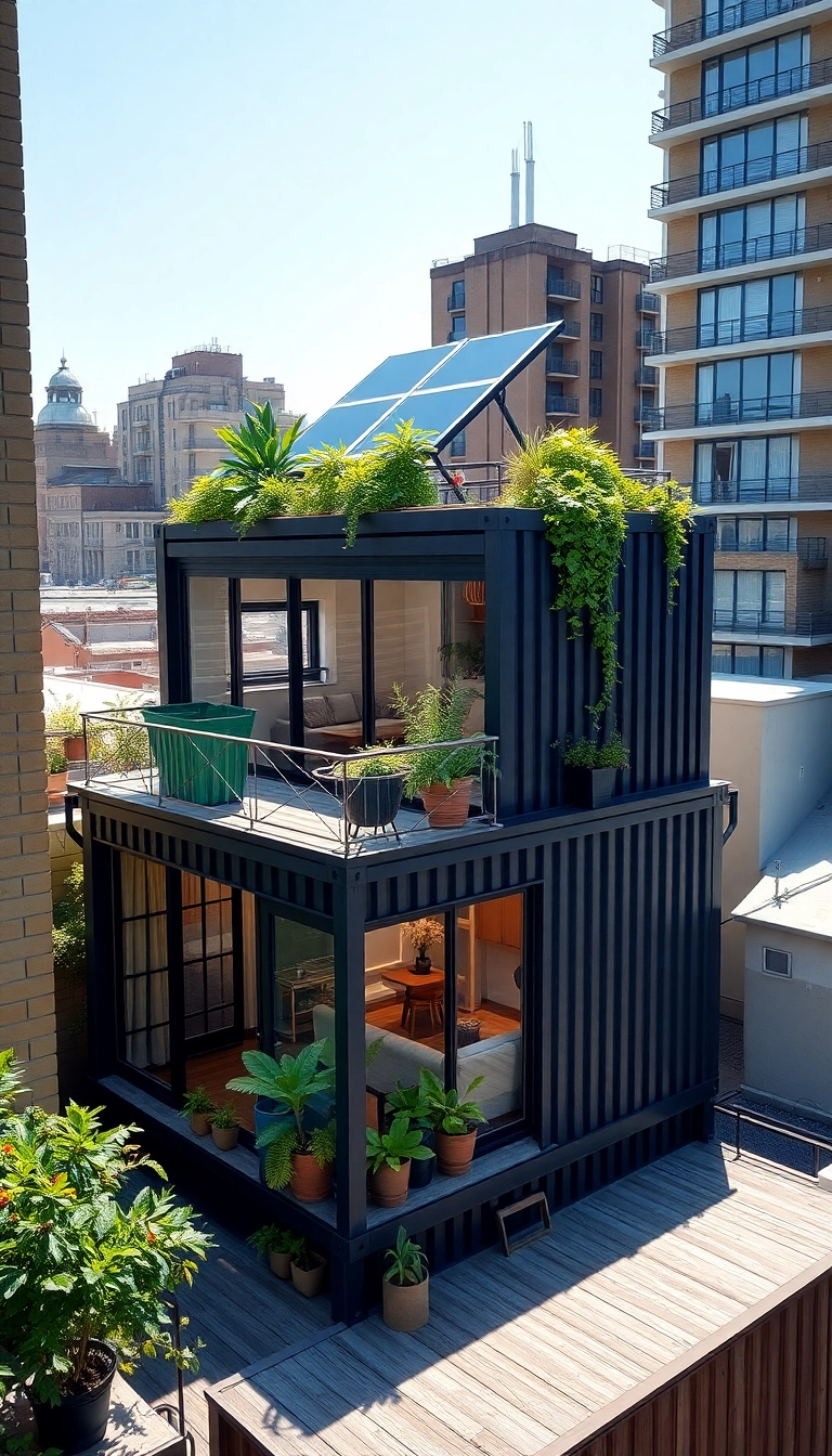 18 Eco-Friendly Container House Designs You Won't Believe Exist! - 2. The Urban Oasis