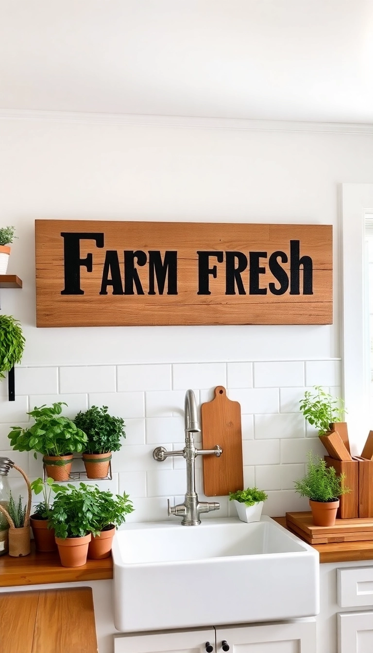 20 Stunning Farmhouse Decor Ideas to Transform Your Home into a Cozy Retreat! - 2. Vintage Farmhouse Signs