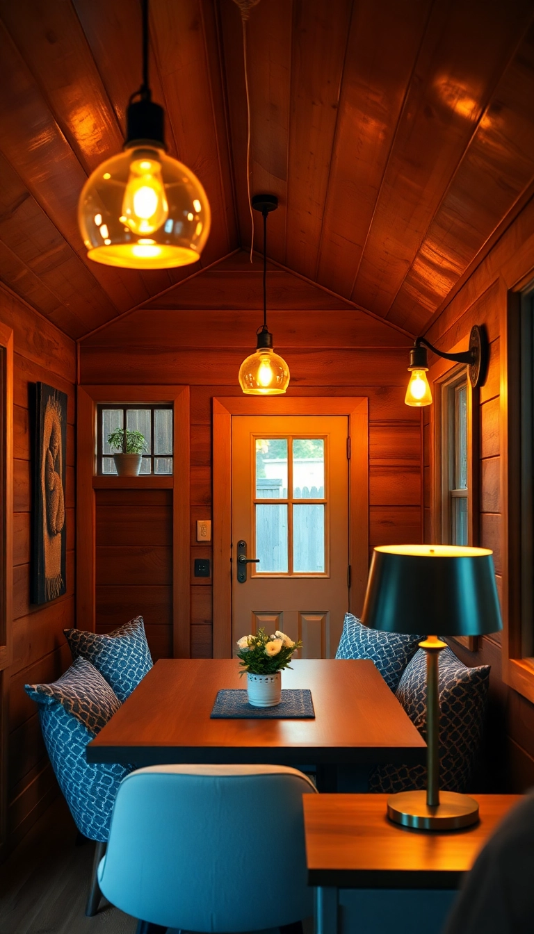 21 Tiny House Decor Ideas That Will Maximize Your Space (You Won't Believe #15!) - 7. Smart Lighting Solutions