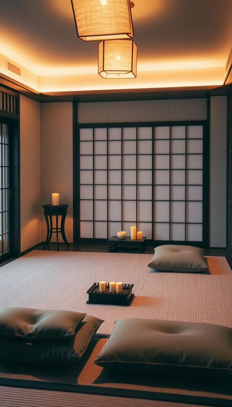 19 Gorgeous Japanese Tea House Inspirations That Will Make Your Home Feel Like a Tranquil Retreat! - 15. Meditative Spaces for Mindfulness