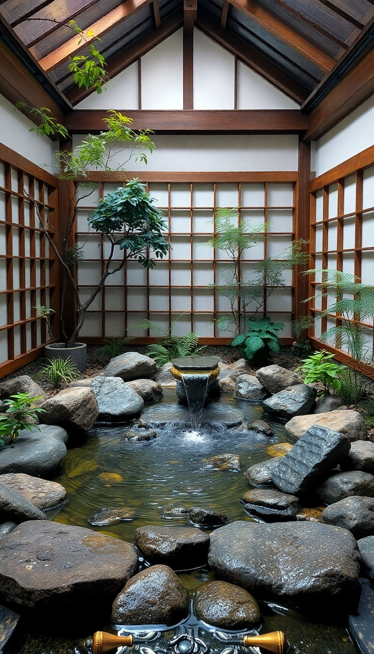 19 Gorgeous Japanese Tea House Inspirations That Will Make Your Home Feel Like a Tranquil Retreat! - 13. Reflective Water Features