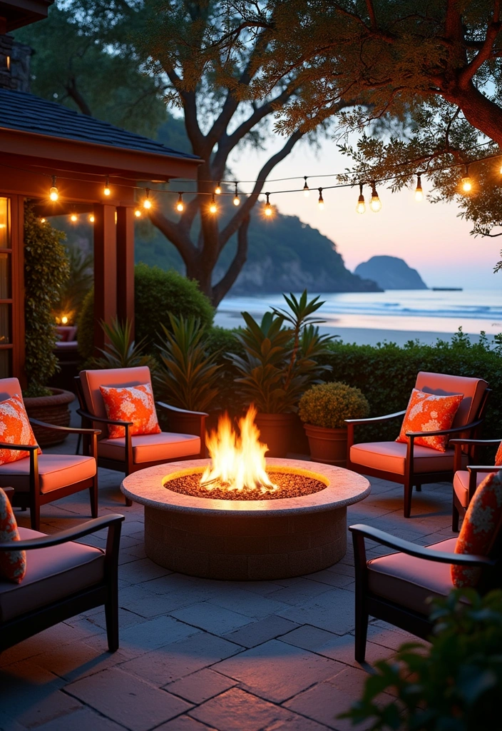21 Beach House Interiors That'll Make You Want to Pack Your Bags Immediately! - 17. Fire Pits